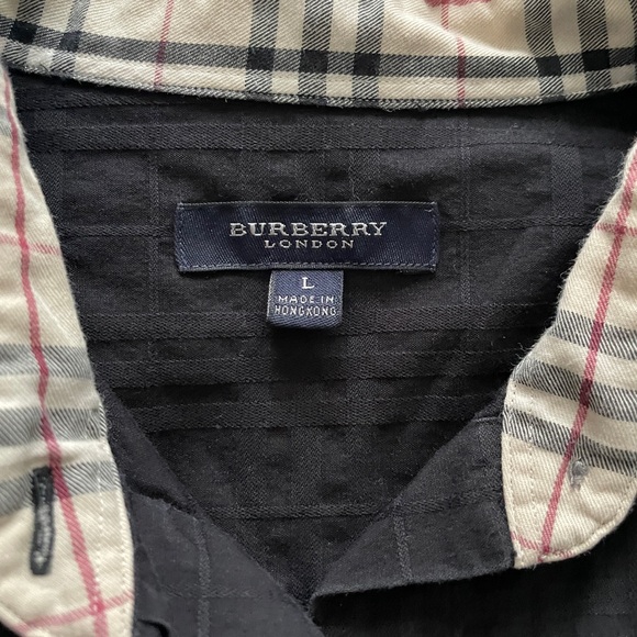Burberry Black Shirt with Classic Collar - Picture 5 of 6